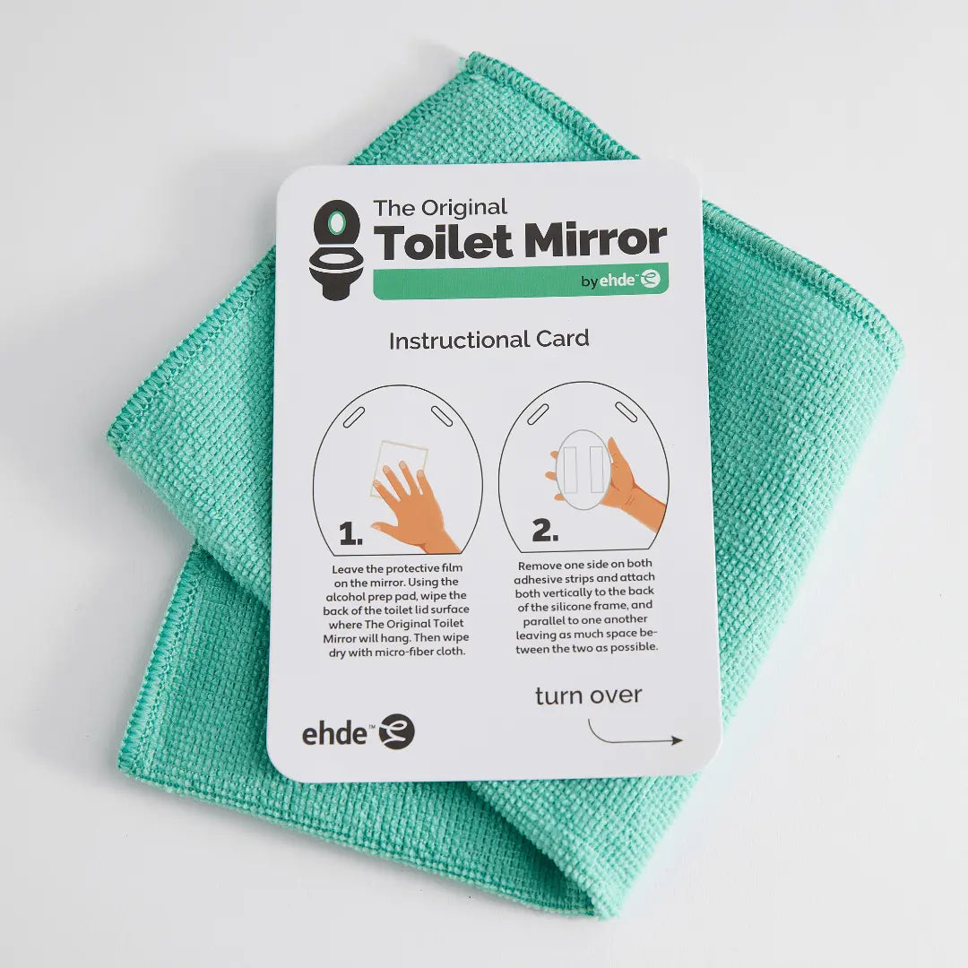 Ehde Toilet Mirror installation instructions - step-by-step guide for easy setup on any toilet lid